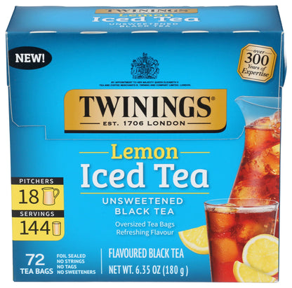 Twinings, Tea Iced Lemon, 72 Count