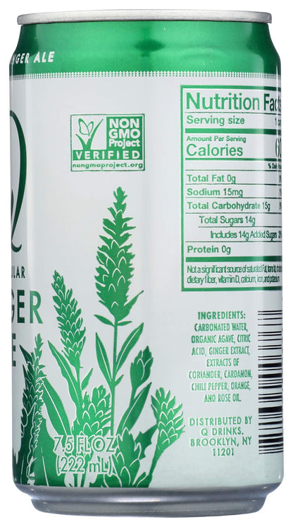 Q DRINKS Ginger Ale, 7.5 FZ