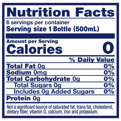 Crystal Geyser Sparkling Natural Alpine Spring Water, 6-Pack, 16.9oz Bottles, Zero Calories and No Sweeteners, Bottled at The Spring Source