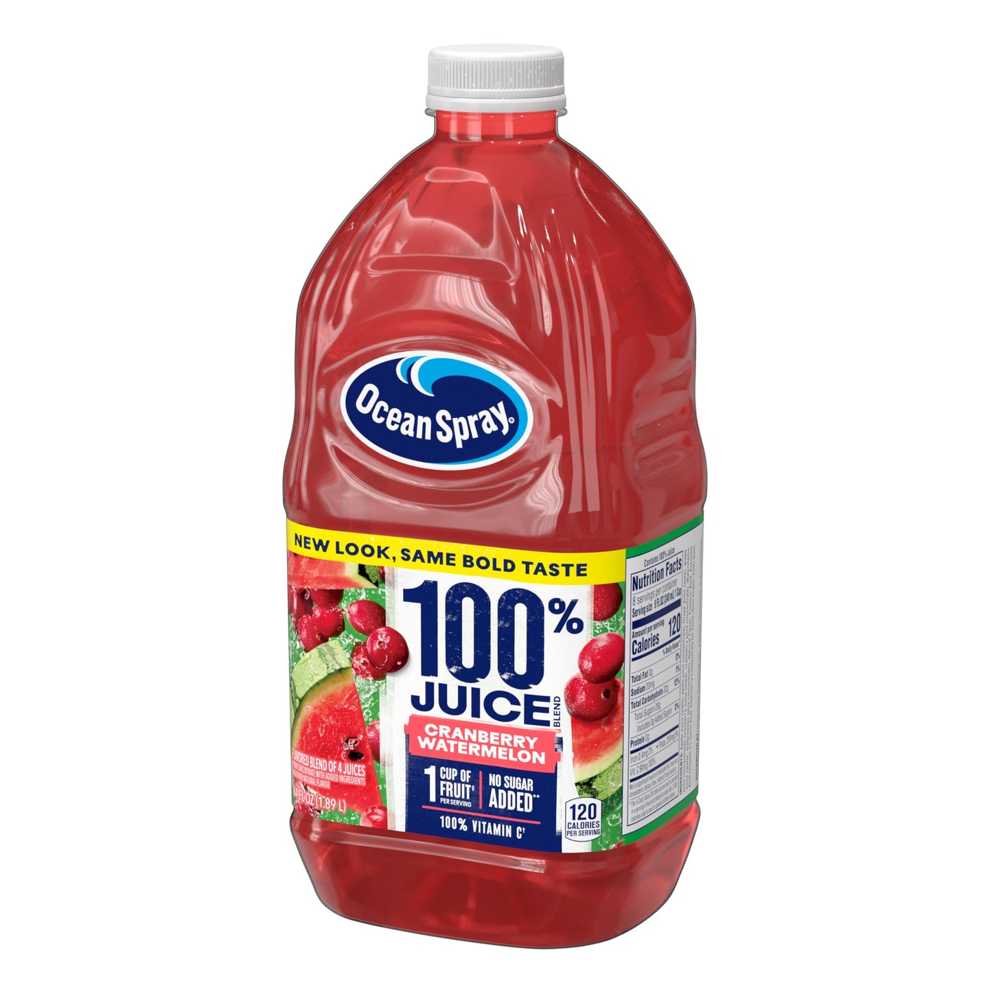 Ocean Spray® 100% Juice Cranberry Watermelon Juice Blend, 64 Fl Oz Bottle (Pack of 1)