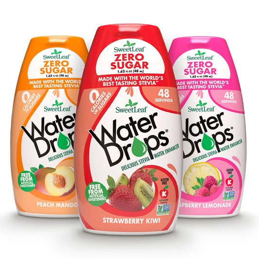 SweetLeaf Water Flavoring Drops - Stevia Water Enhancer, Sugar Free, Zero Calorie Water Additive for Flavor, Contains Monk Fruit Extract, Gluten Free, Keto Friendly - 1.62 Fl Oz (Variety Pack of 3)