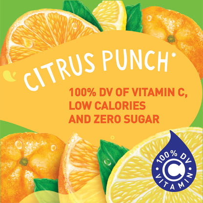 Tampico Singles To Go Drink Mix Packets, Citrus Punch, 6-Count Box – Zero Sugar, Low Calorie Powdered Drink Packets, 100% DV of Vitamin C per Serving, Convenient, On-The-Go Water Enhancers (Pack of 3)