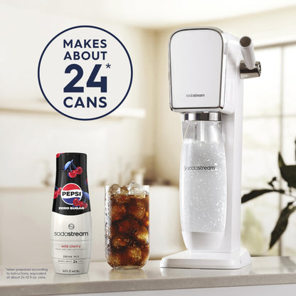 SodaStream Pepsi Wild Cherry, MTN Dew Code Red, Starry & Mug Root Variety Pack, Zero Sugar, 440ml Pack of 4