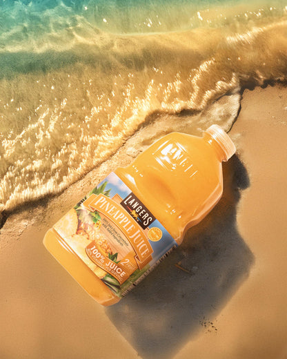 Langer, Pineapple Juice with Vitamin C, 64 Fl Oz Bottle