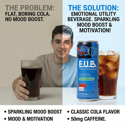Emotional Utility Beverage, Classic Cola CRV, 12 Ounce