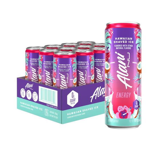 Alani Nu Hawaiian Shaved Ice Sugar Free Energy Drink (Pack of 12)