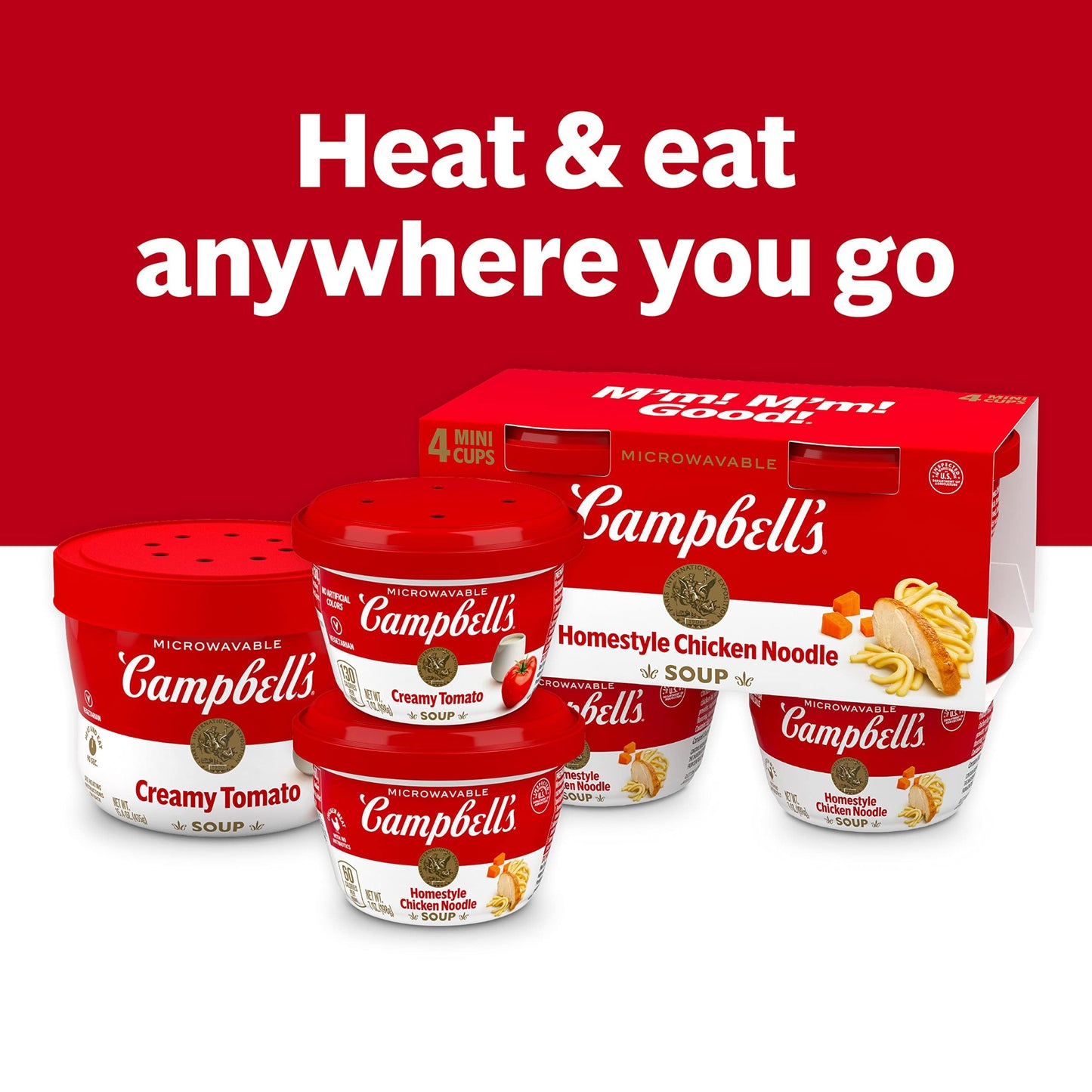 Campbell's Chicken Noodle Soup, 15.4 Oz Microwavable Bowl
