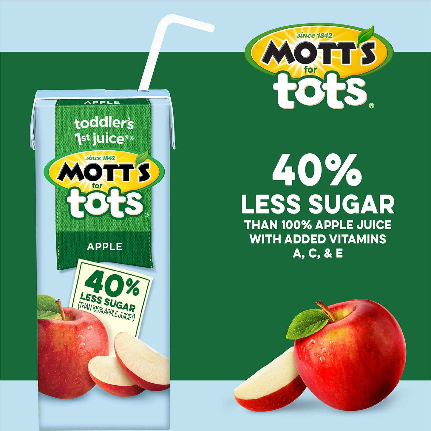 Mott's for Tots Apple, 6.75 fl oz boxes, 8 pack