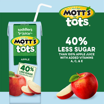 Mott's for Tots Apple, 6.75 fl oz boxes, 8 pack