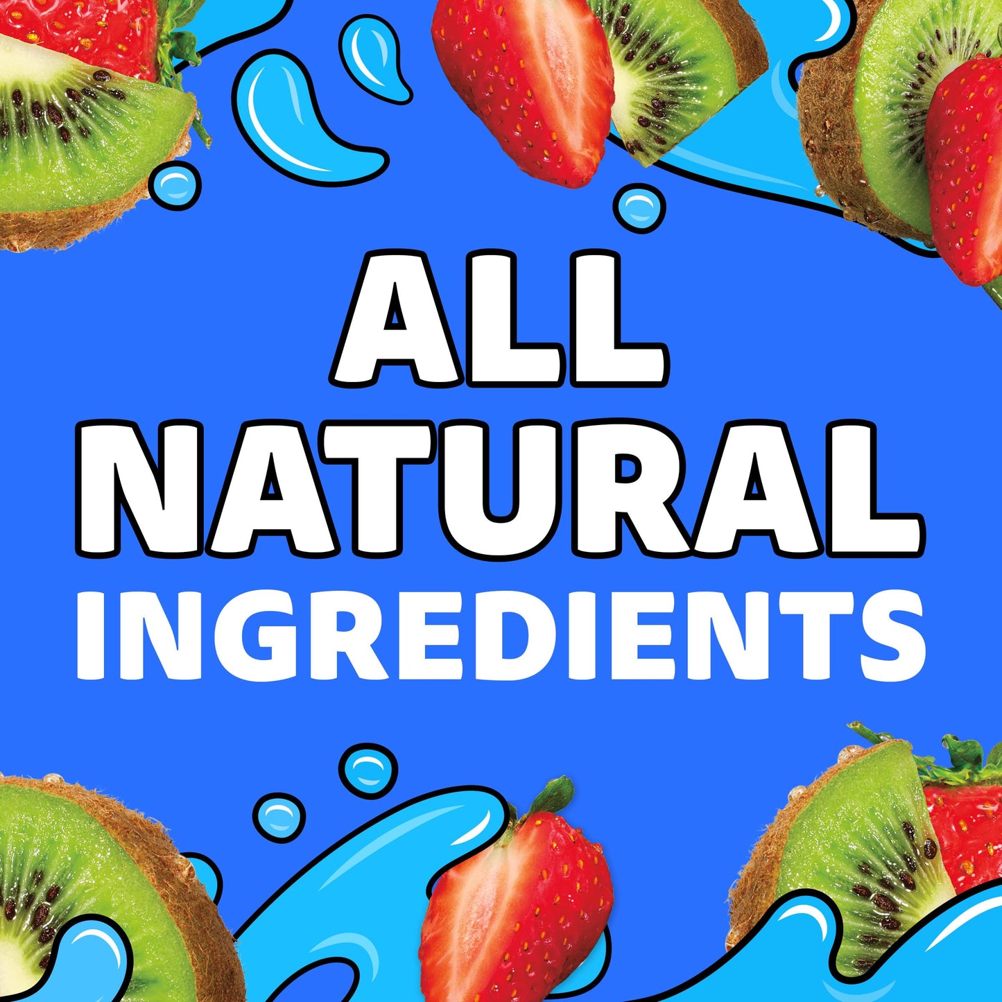 Capri Sun Flavored with Other Natural Flavor Juice Drink Blend, 10 Pouches, for School Lunches and On-the-Go Hydration, Strawberry Kiwi, All Natural Ingredients, 6 fl oz