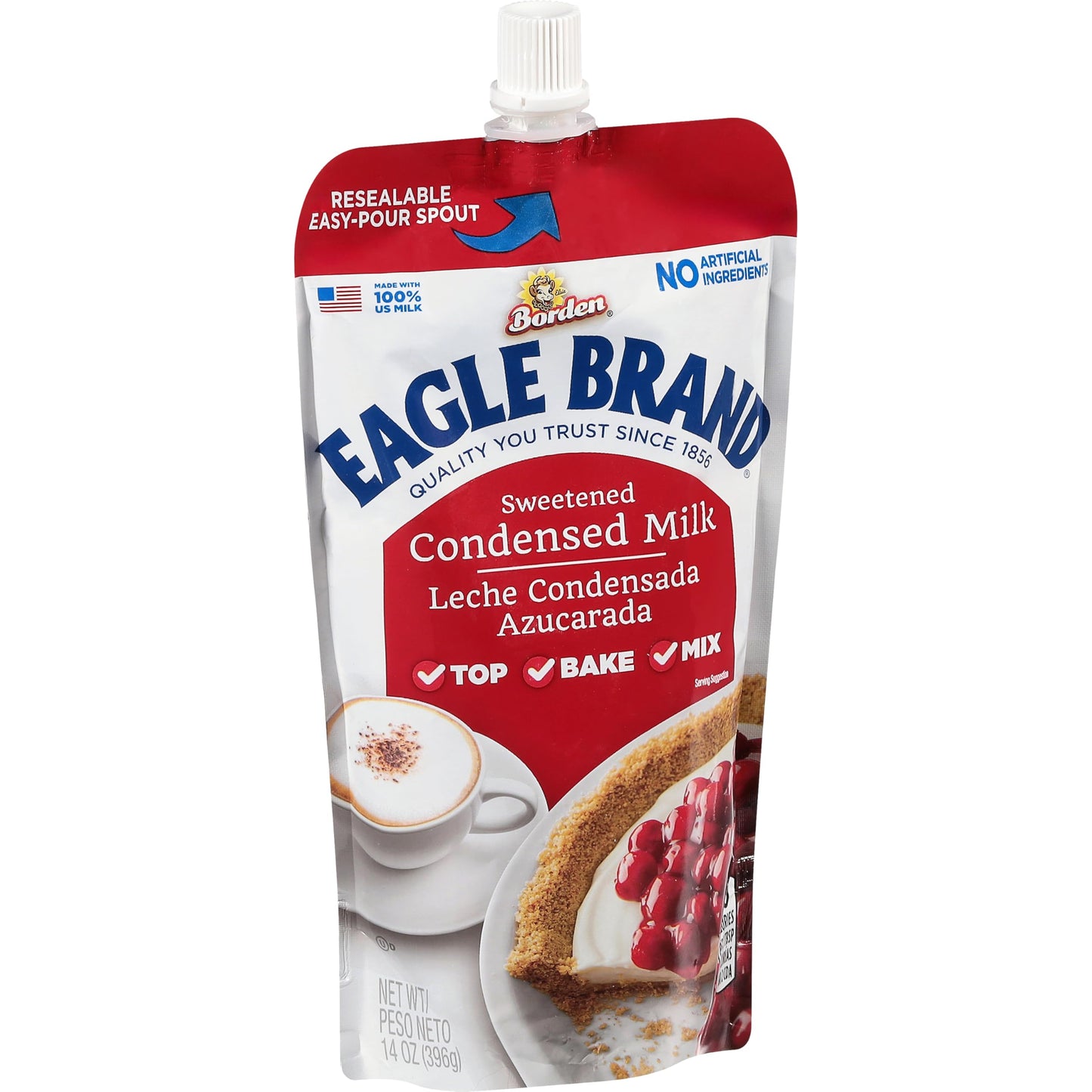 Eagle Brand Sweetened Condensed Milk, 14oz Pouch, Pack of 6