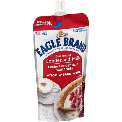 Eagle Brand Sweetened Condensed Milk, 14oz Pouch, Pack of 6