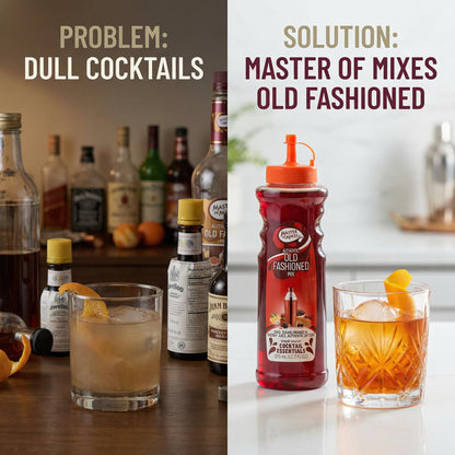 Old Fashioned Cocktail Mixer, Ready-to-Use Drink Mix, 12.7 Fl Oz Bottles, 2 Pack