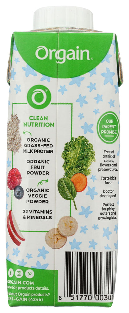 Orgain, Nutri Shake Healthy Kids Vanilla Organic, 8.25 Fl Oz