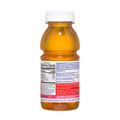 Thick-It Clear Advantage Mildy Thick Apple Juice, Nectar Consistency, Ready-to-Drink, Digestible Swallowing Aid, Hydration on the Go, Convenient & Ready-to-Use, 8 oz Bottle (24 Pack)