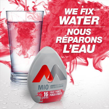 MiO Fruit Punch Liquid Water Enhancer, 48ml/1.62oz,(Imported from Canada)