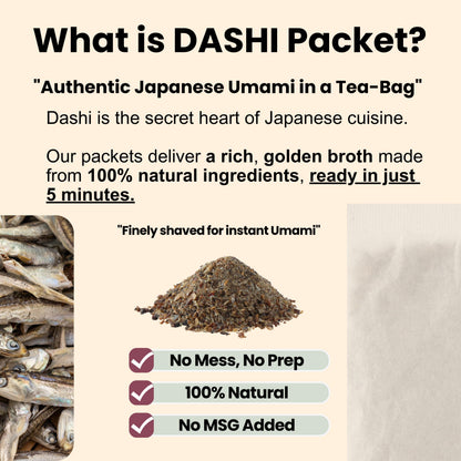 Matcharl Japanese Dashi Stock 20 Packets – 400-Year Legacy Authentic Katsuobushi (Dried Bonito) | All-Natural, Non-GMO, No MSG, No Salt | Premium Umami Broth for Miso Soup, Ramen & Healthy Cooking | Made in Japan 10g × 20packs 7.05 oz