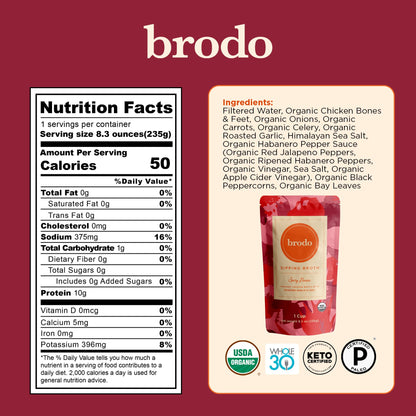 Brodo Bone Broth Bundle, Variety, Classic, and Deeply Rooted Packs, 8.3 oz (18 Cups Total)