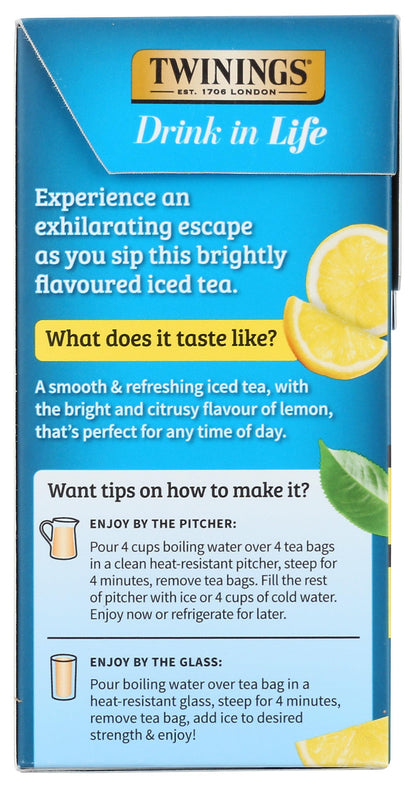 Twinings, Tea Iced Lemon, 72 Count