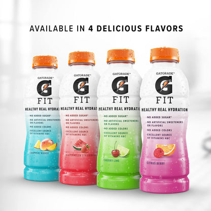 Gatorade Fit Citrus Berry Electrolyte Beverage, 16.9 Fl Oz Bottles, 12 Pack