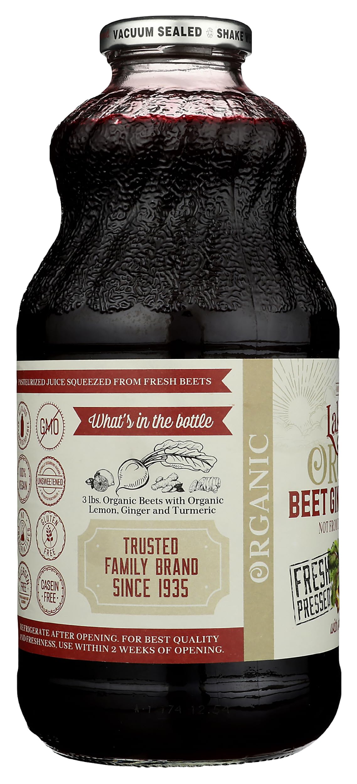 Lakewood Organic Beet Ginger Turmeric Juice, 32 FZ