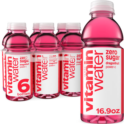 Vitaminwater Zero Power C Bottles, 16.9 fl oz, 6 Pack