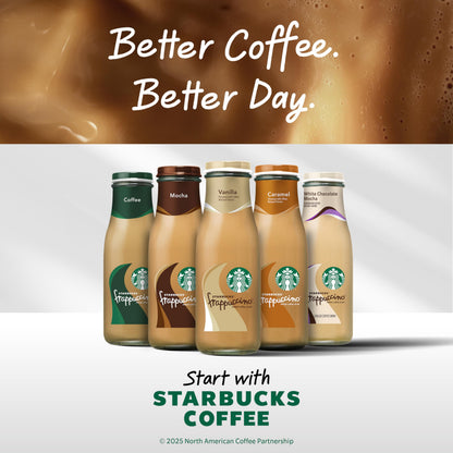 Starbucks Frappuccino Coffee Drink, Mocha, 13.7 fl oz Bottles (12 Pack)