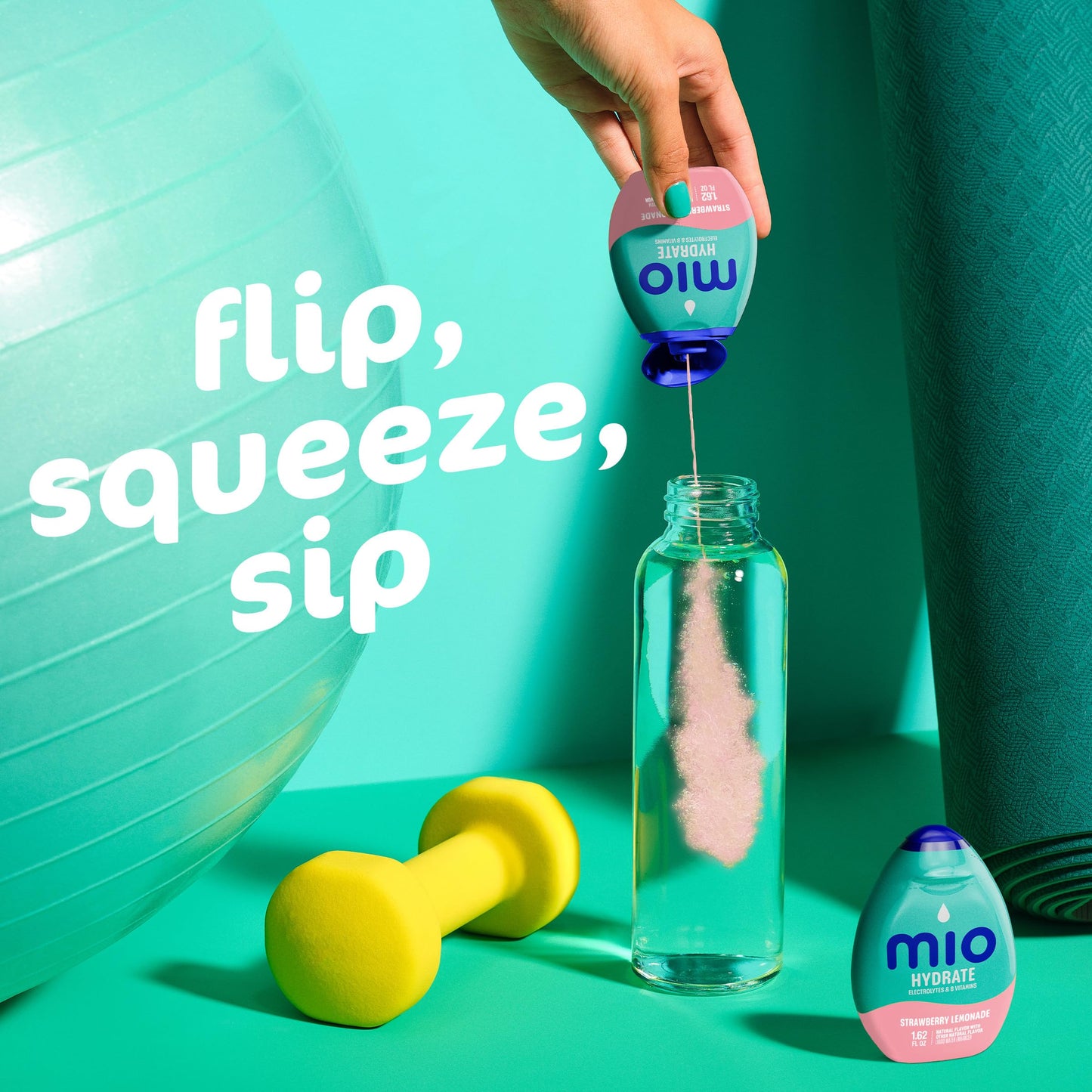 mio Hydrate Strawberry Lemonade Flavored with other natural flavor Liquid Water Enhancer, 1.62 fl oz Bottle