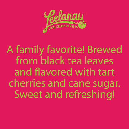 Leelanau Cherry Sweet Iced Tea, 16 fl oz (Pack of 12)