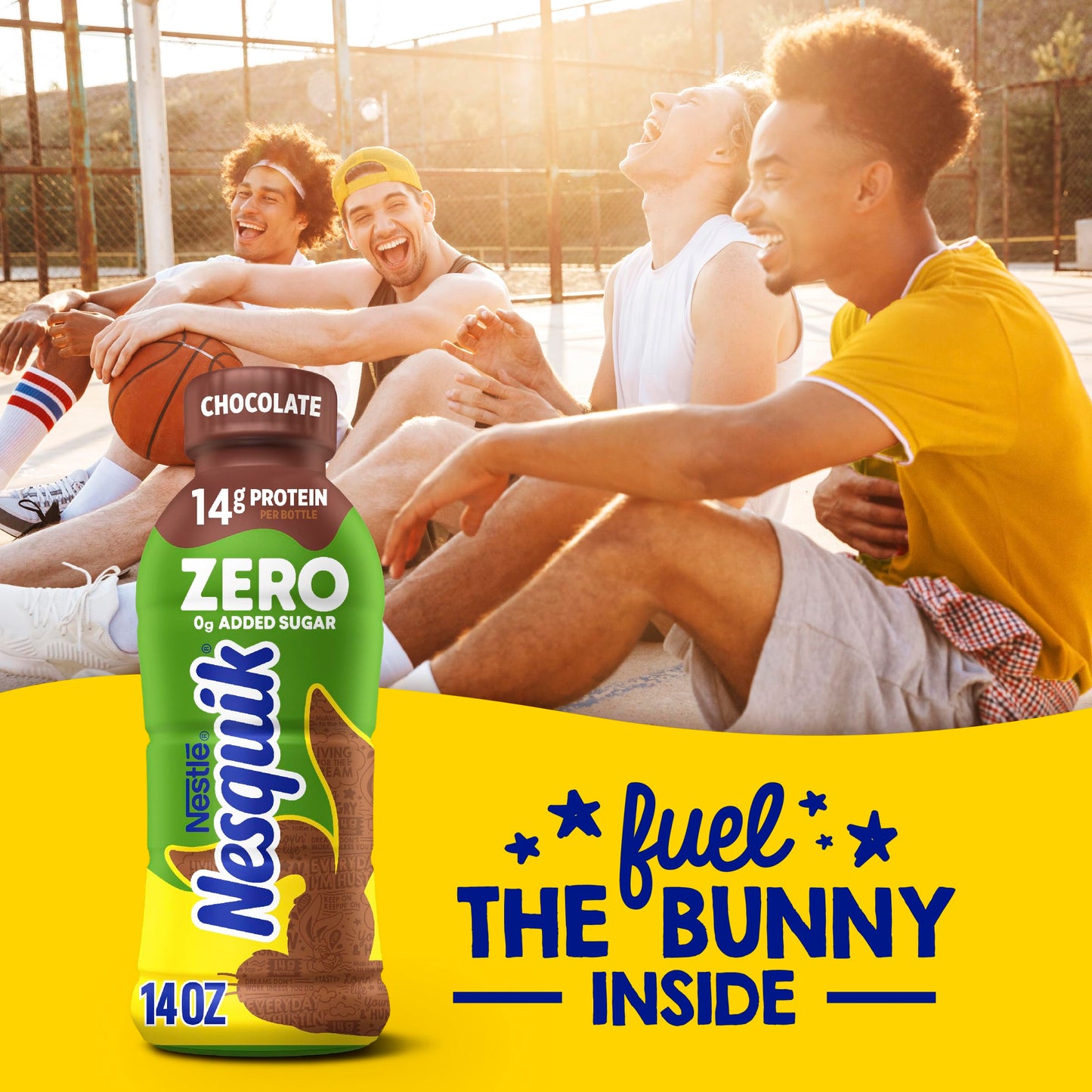 NESTLE NESQUIK Ready To Drink Zero Sugar Aseptic Milk Chocolate 12x14floz