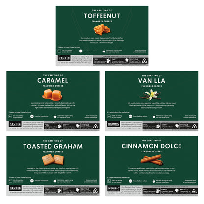 Starbucks K-Cup Coffee Pods, Flavored Hot or Iced Coffee, Variety Pack, 40 Keurig Pods