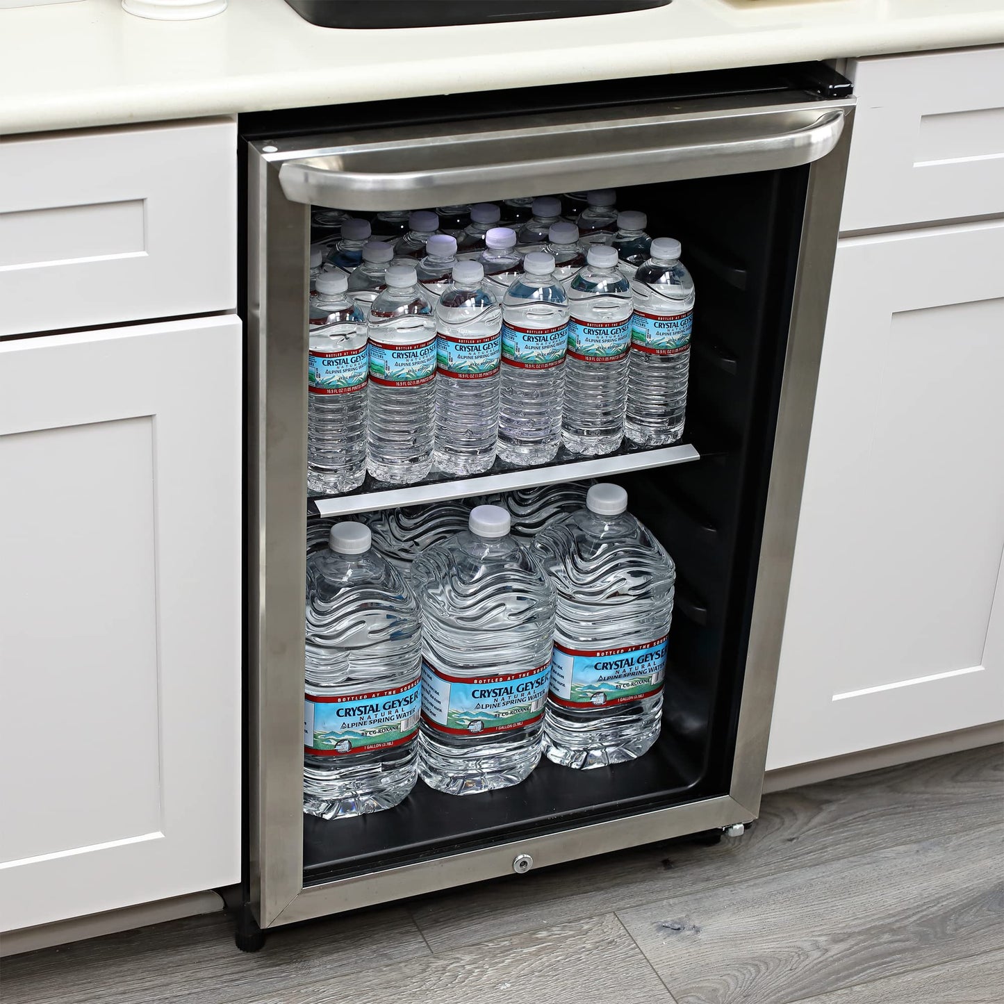 Crystal Geyser Natural Alpine Spring Water, Drinking Water Bottled at the Source, 6 Gallons