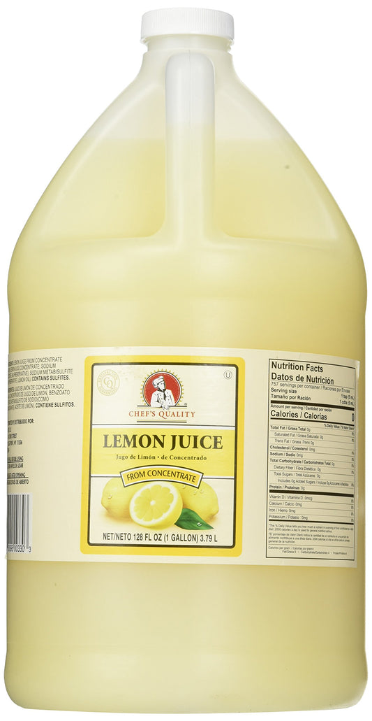 Chef's Quality Lemon juice, 128 Ounce