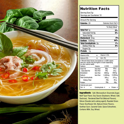 Essence of Lotus Instant Beef Pho Soup Mix — Ready-to-Eat Flavorful, Restaurant-Quality Pho broth, Made in the US (Beef Pho Soup Mix, 1-Pack)