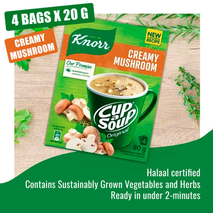 Cup-a-Soup Variety Pack Bundle - Includes Chicken Noodle, Creamy Mushroom, and Creamy Tomato Instant Soups - Quick and Wholesome Meals