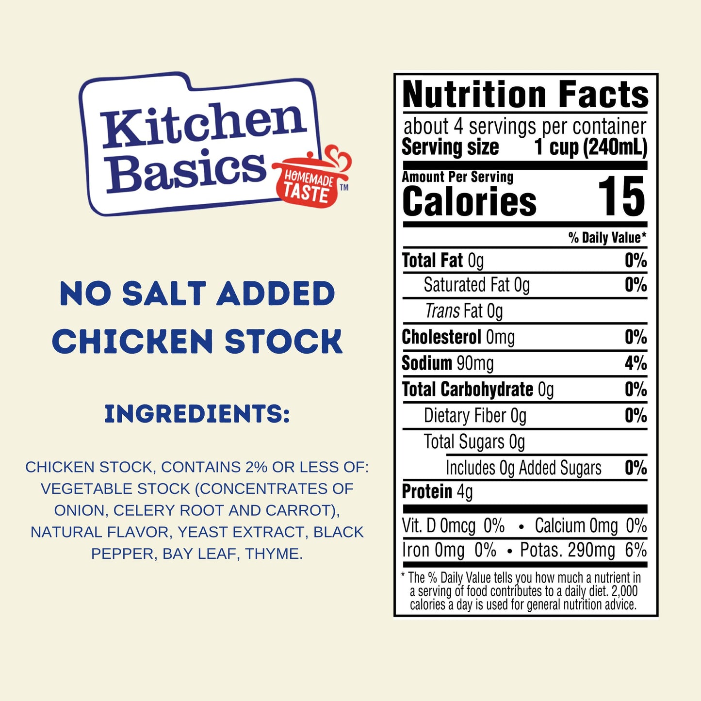 Kitchen Basics Unsalted Chicken Stock, 32 oz. Carton (Pack of 12) Add Delicious Flavor to Chicken Noodle Soup, Broths and Gravy, Perfect for Stocking Up