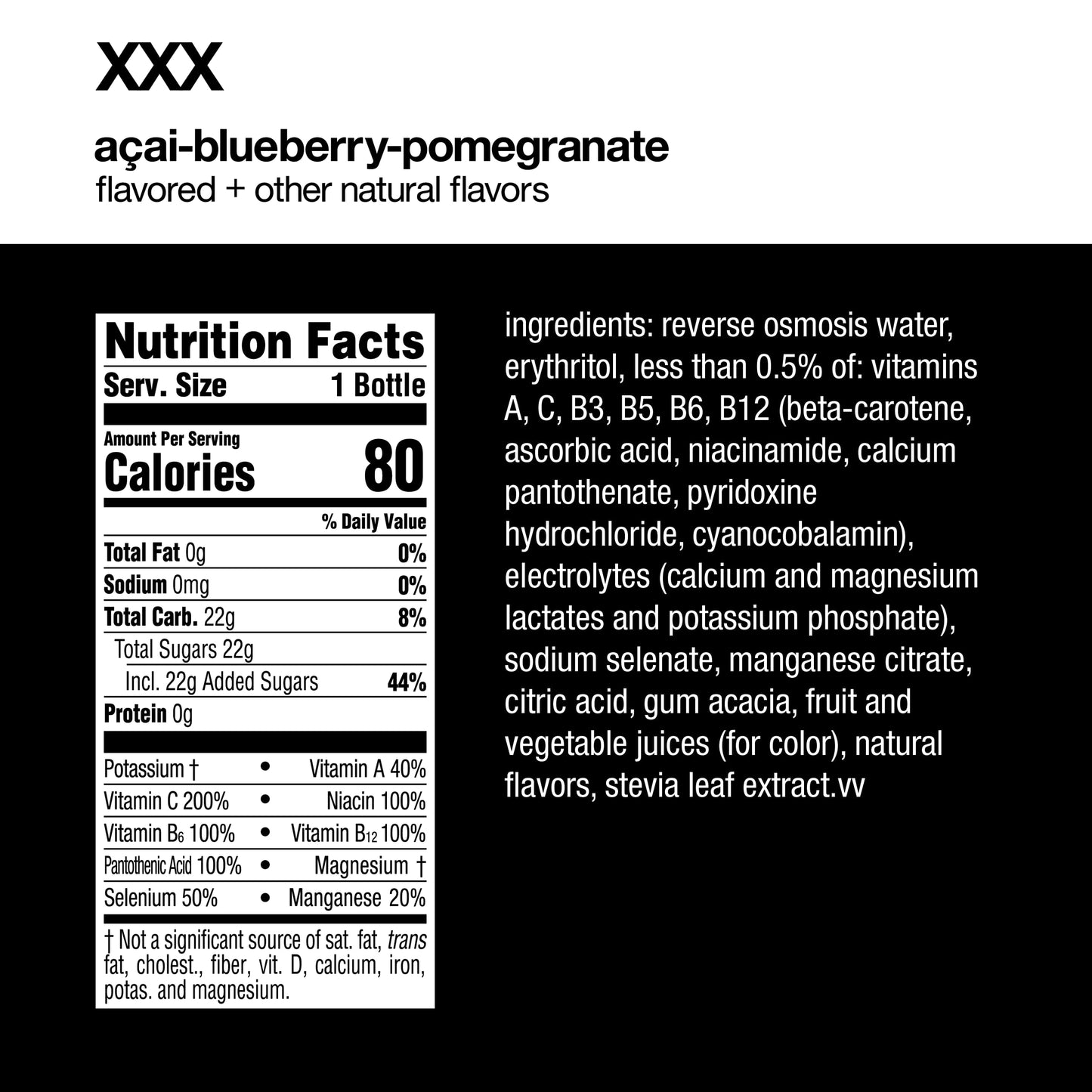 vitaminwater XXX, 16.9 fl oz, 6 Pack (786162103543)