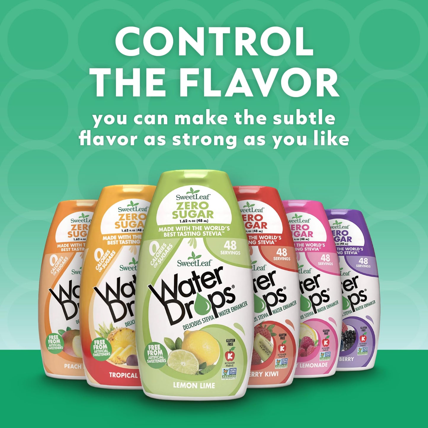 SweetLeaf Water Flavoring Drops - Stevia Water Enhancer, Sugar Free, Zero Calorie Water Additive for Flavor, Contains Monk Fruit Extract, Gluten Free, Keto Friendly - 1.62 Fl Oz (Variety Pack of 3)