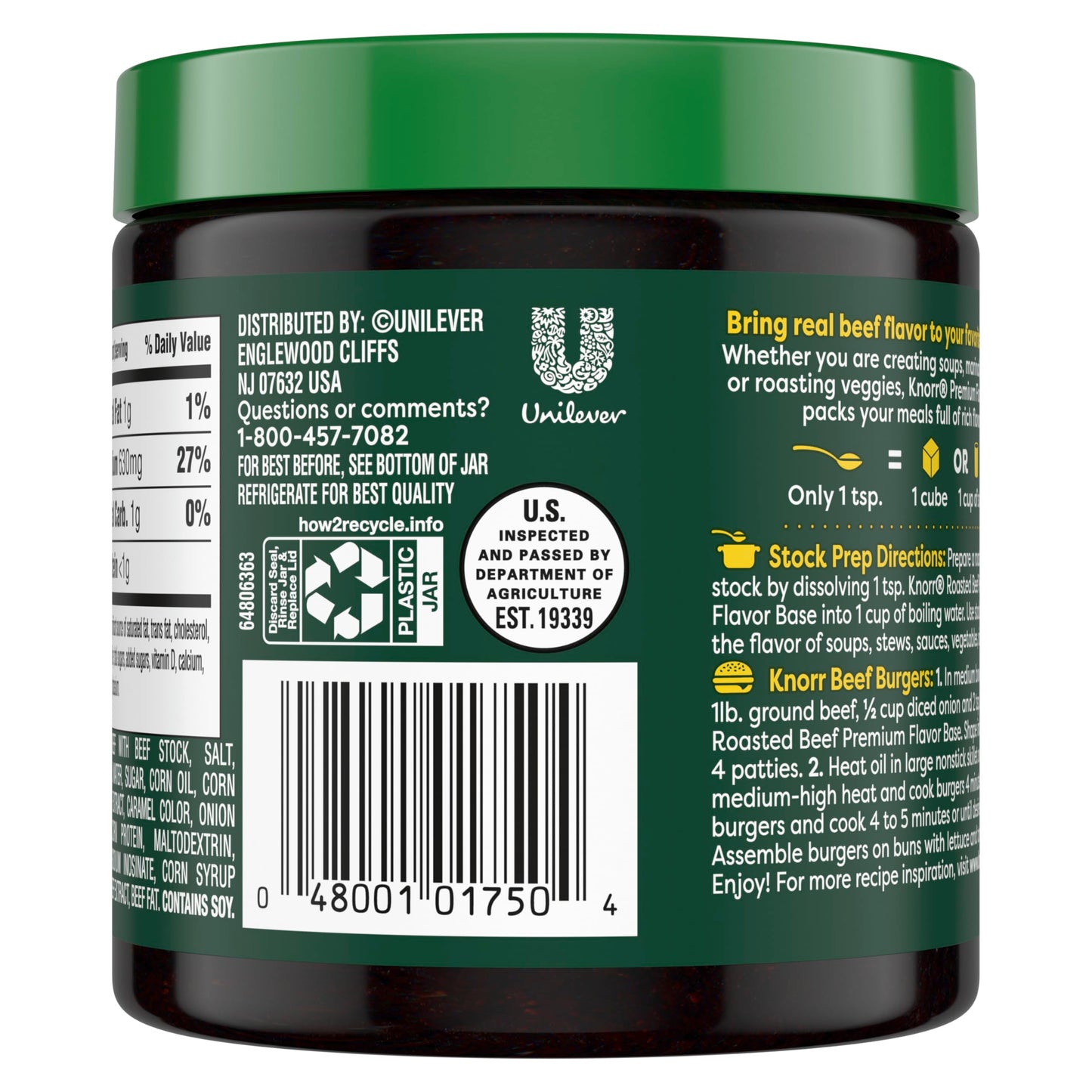 Knorr Premium Flavor Base Roasted Beef Versatile & Easy to Use 11oz