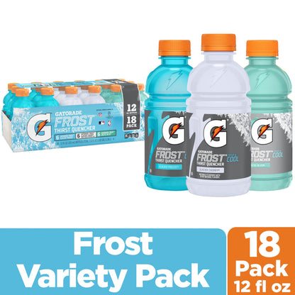 Gatorade Variety Pack Thirst Quencher, 12 Fl Oz Bottles, 18 Pack