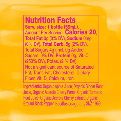Vive Organic Immunity Boost Vitamin C, Ginger & Turmeric Shot (2oz bottle)