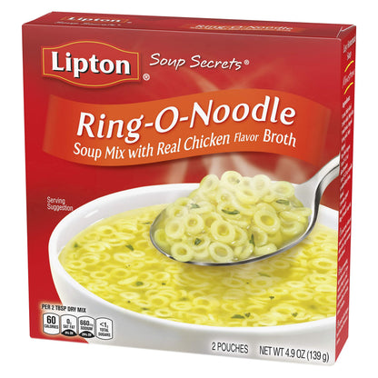SOUP SECRETS Lipton 12 Count Instant Soup Mix Ring-O-Noodle 4.9 oz