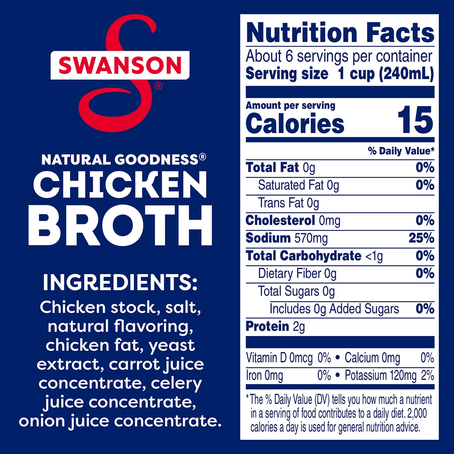 SWANSON S Natural Goodness Chicken Broth, 48 oz Carton (Pack of 3)