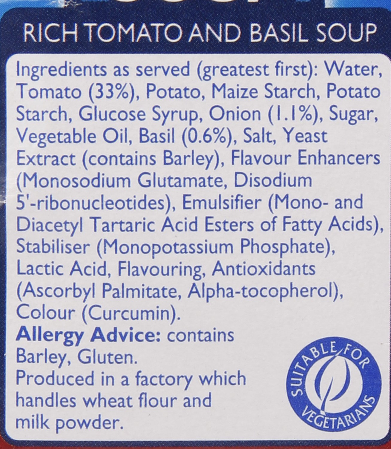 Batchelors Cup a Soup - Rich Tomato and Basil, 104g Carton