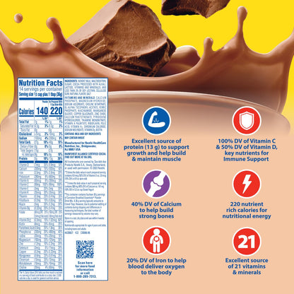 Carnation Breakfast Essentials Powder Drink Mix Rich Milk Chocolate, 17.7 Ounce (Pack of 6)