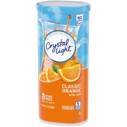 Crystal Light Classic Orange and Concord Grape Naturally Flavored Powdered Drink Mixes (66 Count)