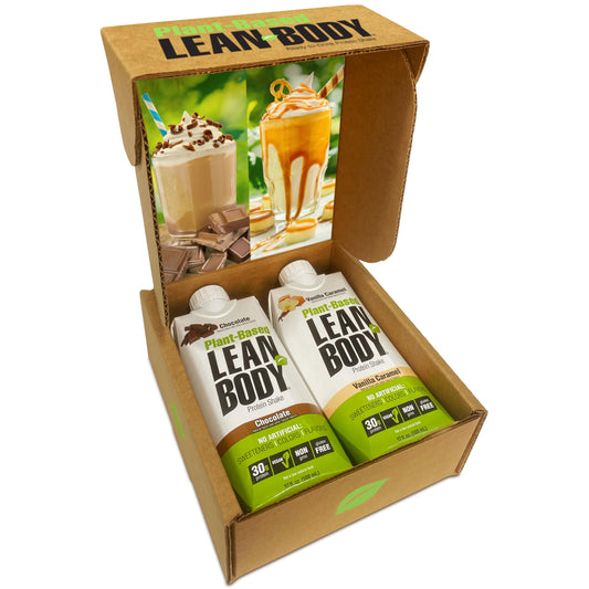 Lean Body Ready-to-Drink, Plant-Based Vegan Taster Pack, 30g Protein, No Artificial Flavors, Sweeteners or Colors, Non GMO, Gluten Free, Premium Pea & Rice Blend (Pack of 2)