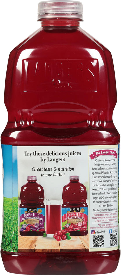 Langers Juice, Cranberry Raspberry Plus, 32 Fl Oz (Pack of 12)