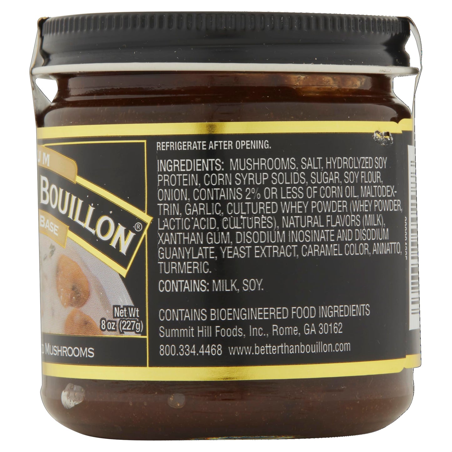 Better Than Bouillon Premium Mushroom Base, Made from Seasoned & Concentrated Mushrooms, Makes 9.5 Quarts of Broth, 38 Servings, 8 OZ (Pack of 1)