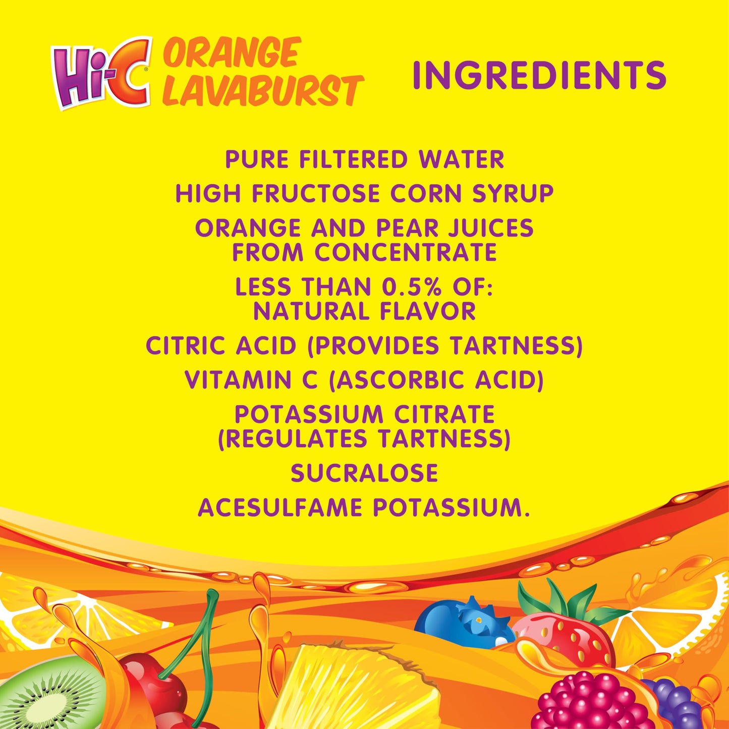 HI-C Orange Lavaburst 6oz 8pk